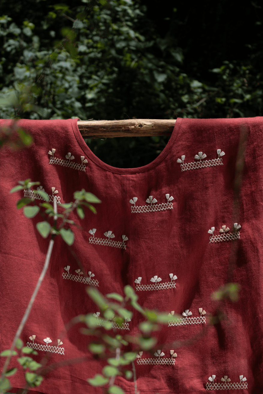 012 Blusa Crisálida Flor No°3 Chamula